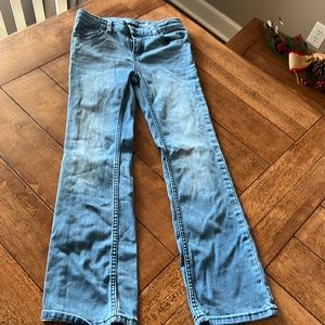Hardy worn girls boot cut jeans